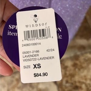 Windsor Sparkling Lavender Gown XS
